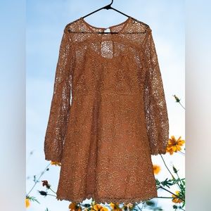 Goldie Amanda Orange Lace Dress